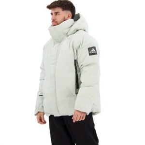 Adidas Men's Light Gray Puffer Coat